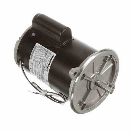 Leeson 0.50 Hp Single Phase Hvac/R Motor, 1 Phase, 3600 Rpm, O011 O011